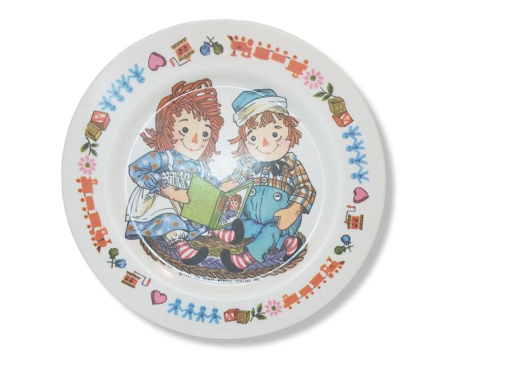 Vintage 1969 Raggedy Ann & Andy Oneida Plate